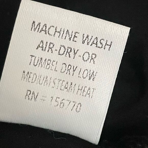 ROOLEE Black Henley tee w/ button snap closures, Lightweight & Airy, Size S - Picture 5 of 7